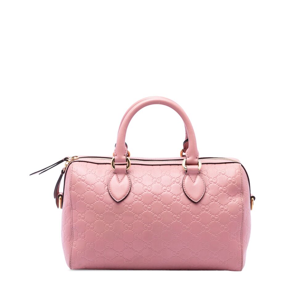 Pre-Loved Gucci Guccissima Boston Bag